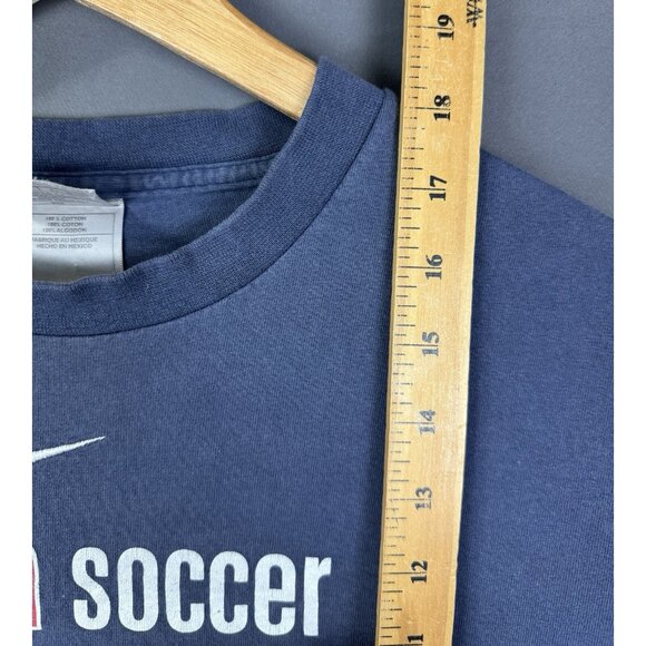 Vintage Y2K Nike Mid Swoosh USA Soccer Long Sleeve Cropped Womens Sports - Picture 15 of 15